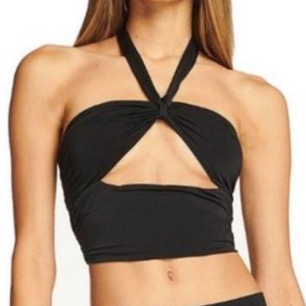 I AM GIA halter crop top